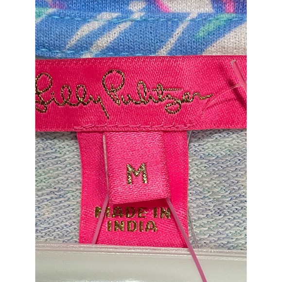 Lilly‎ Pulitzer Women's M Jansen Long Sleeve Sweatshirt Pink Isle Snappy Turtle - Picture 5 of 7